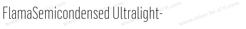 FlamaSemicondensed Ultralight字体转换